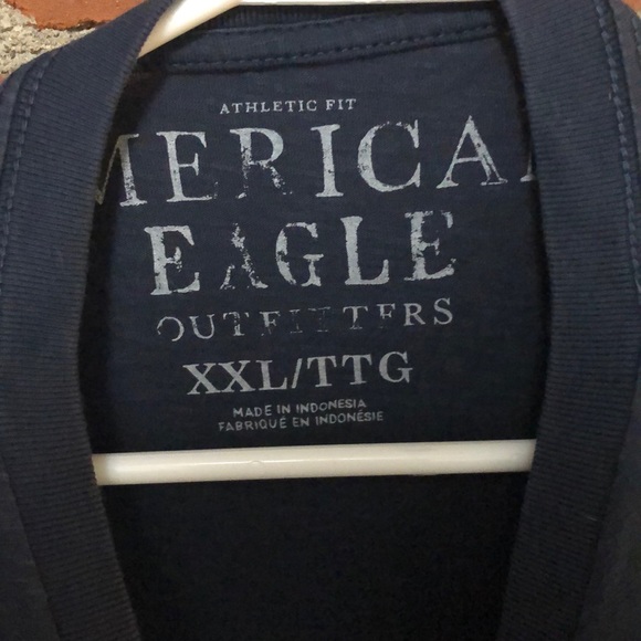American eagle navy blue v neck - Picture 3 of 4